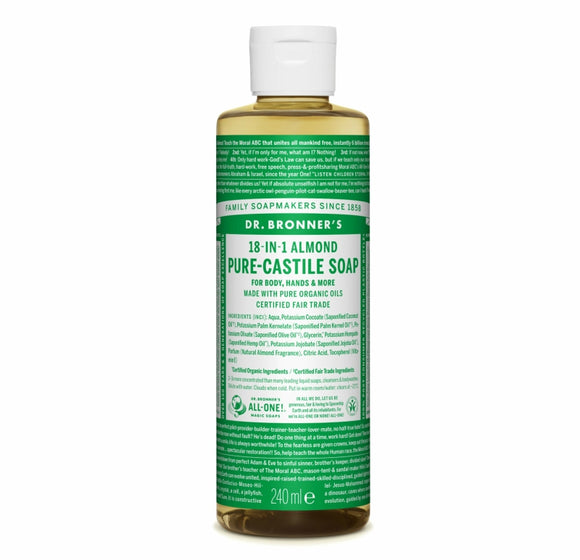 Sabonete Líquido Dr. Bronner's . Bio . Amêndoa